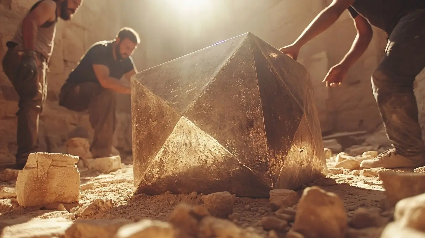 Archäologische Ausgrabungsstätte mit uralten Überresten und Entdeckungen